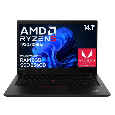 Laptop Lenovo ThinkPad T14 GEN1 Ryzen 5 PRO 4650U 8GB 256GB SSD Win11 A
